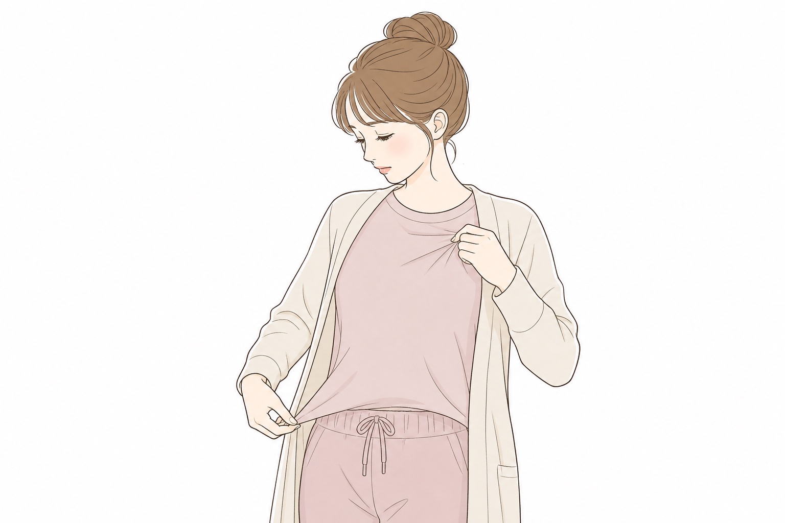 ダイエットで胸元の変化を気にする女性