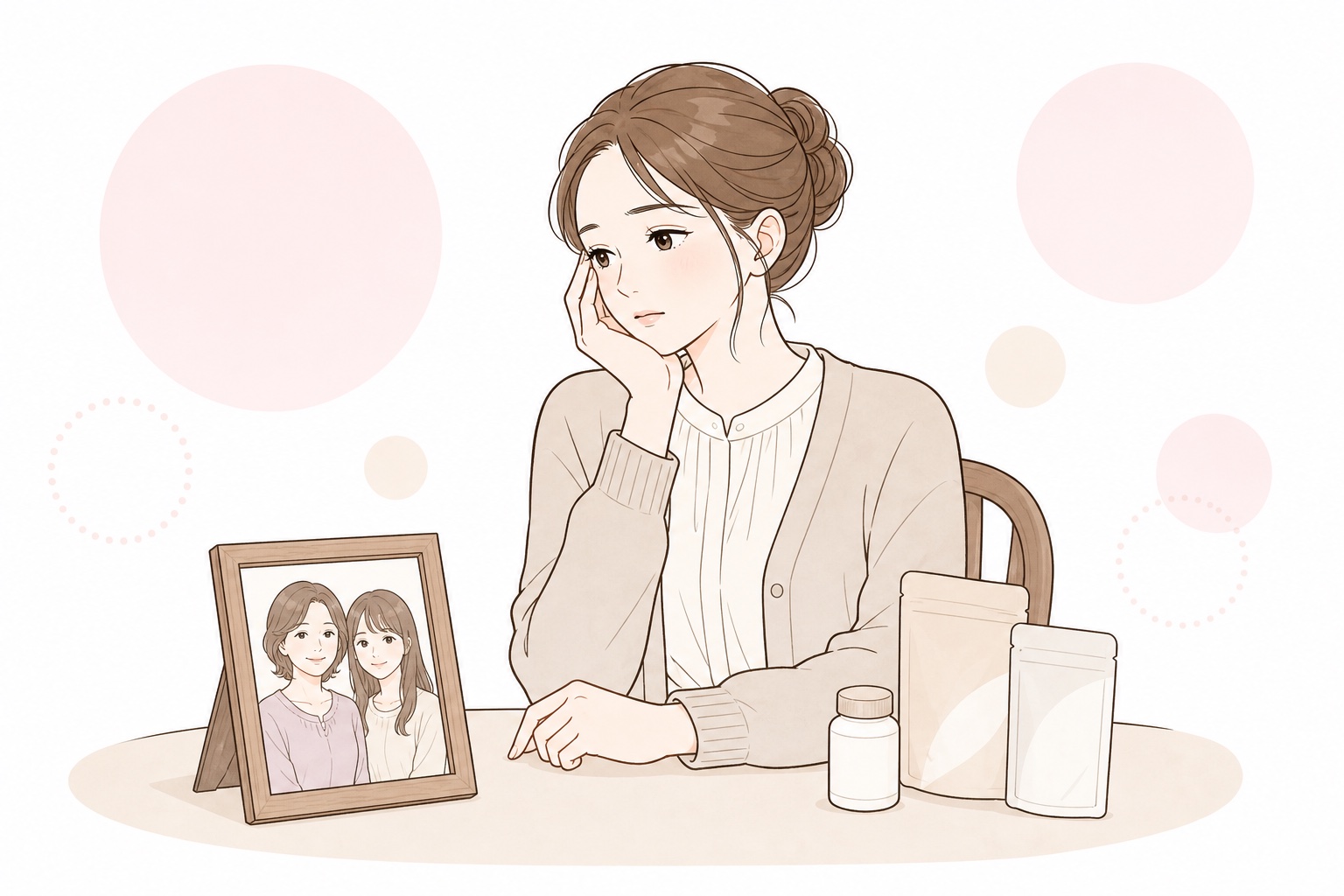 体質や遺伝について悩む女性